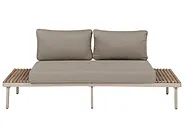 Divano da giardino 2 posti FIVIZZANO Legno d'acacia Beige_1159408