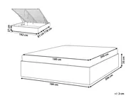 Ottoman Bed without Headboard ETEL Light Brown 180 x 200 cm (EU Super King)_1047595