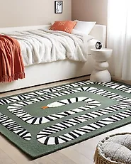 Rug OKAPI Dark Green 160 x 230 cm_1185098