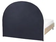 Bett mit Lattenrost Stoff MILLAY 140 x 200 cm Cremeweiß_863284