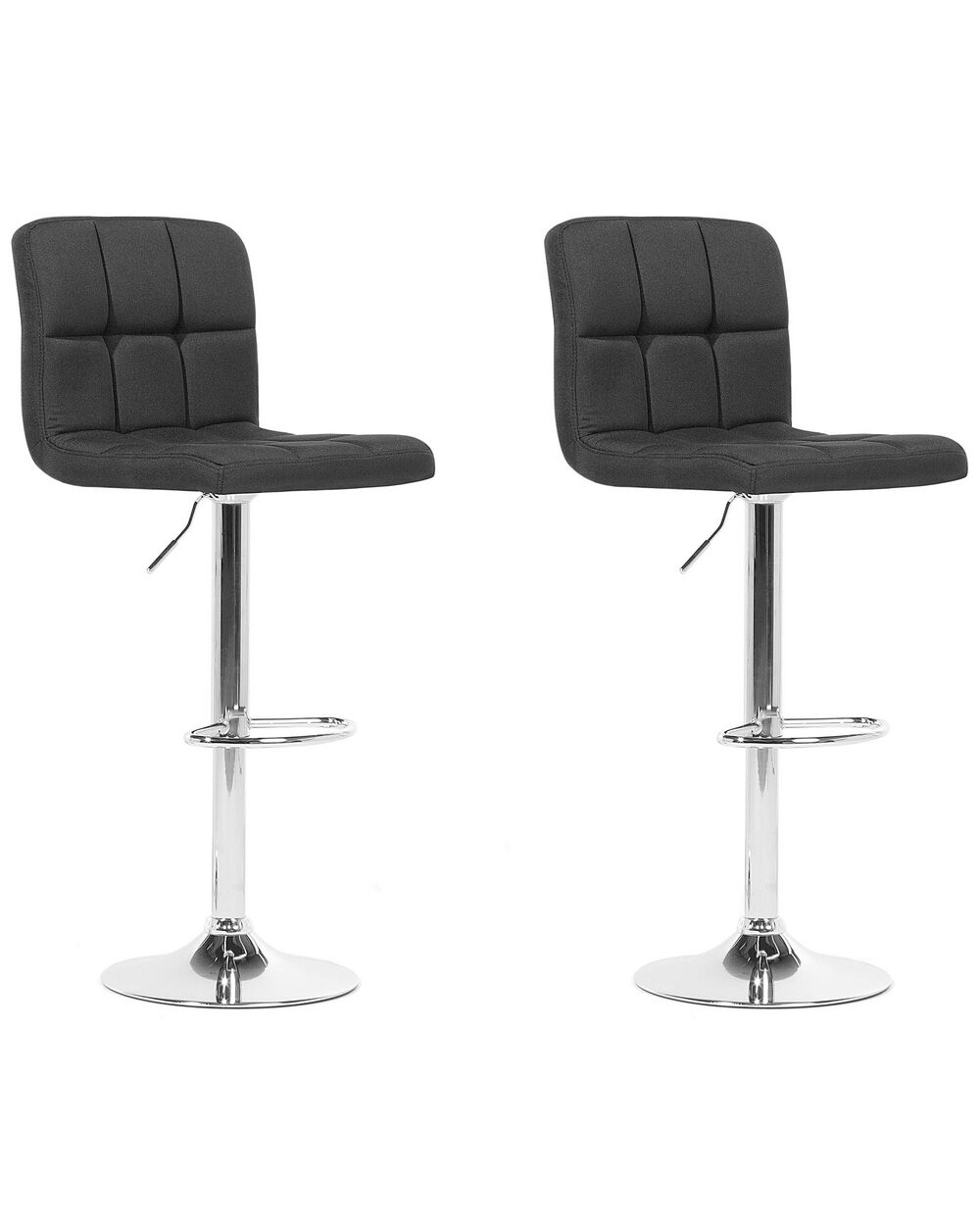 Black bar stool set of 2 2025