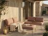 Garden Corner Sofa with Table 4 Seater CACCAMO Brown