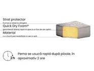 Set colțar pentru grădină cu 5 locuri BELIZE Modular Bej Stânga_957880