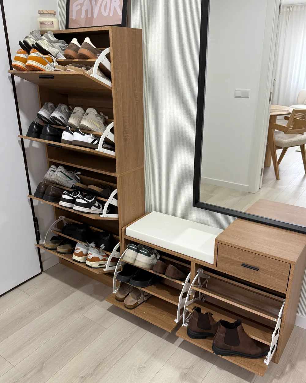 Szafka na buty BOWRAL Jasnobrązowy_1036157