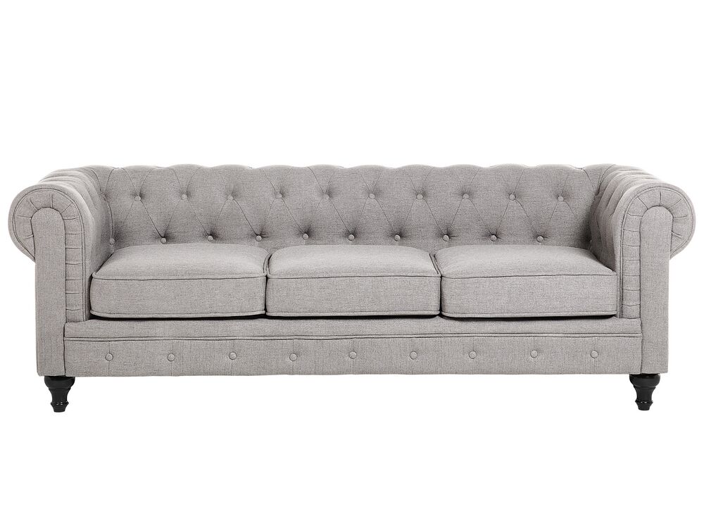 Grey chesterfield sofa cheap discount