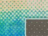 Teppich blau-grün 160 x 230 cm Flecken-Motiv Kurzflor SUSUZ_888063