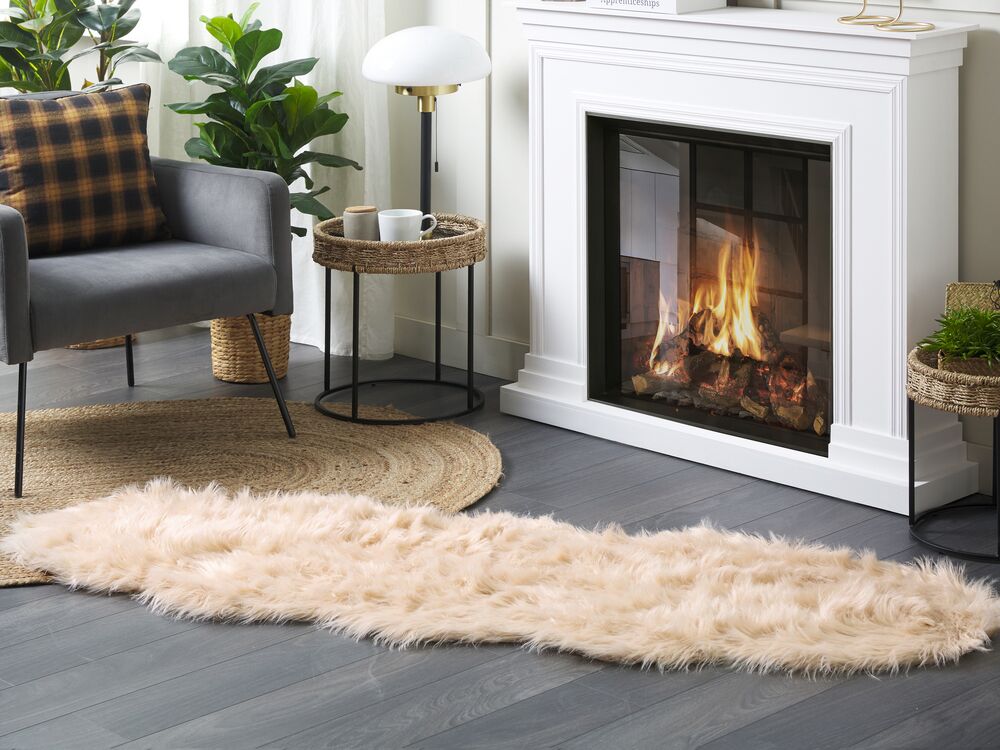 Rug MAMUNGARI Peach Pink 60 x 180 cm