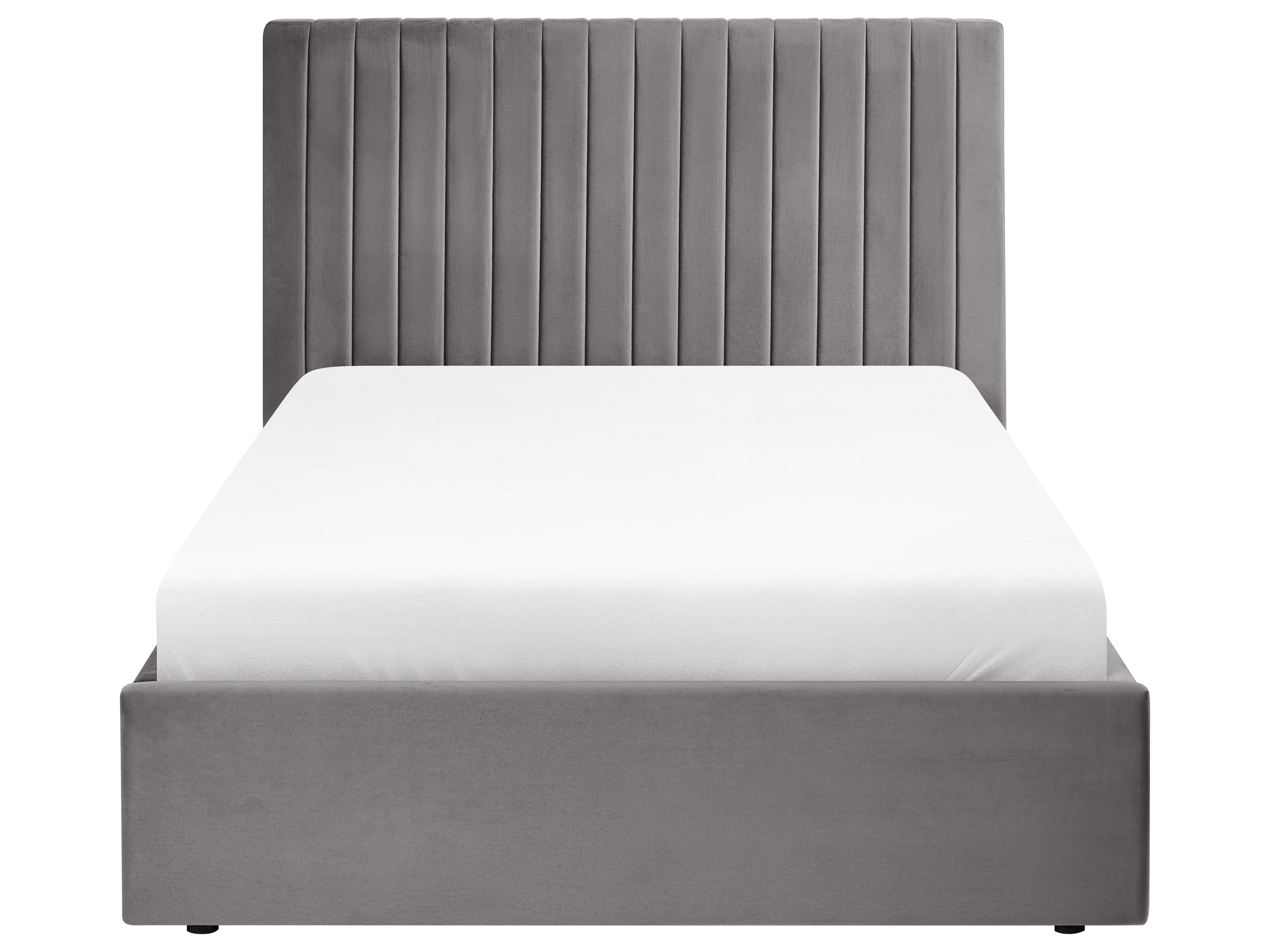 Ottoman Bed VION Velvet Grey 120 x 200 cm (EU Small Double)_1062862