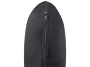 Right-Hand Chaise Longue LATTES II with Cushion Velvet Black_947545