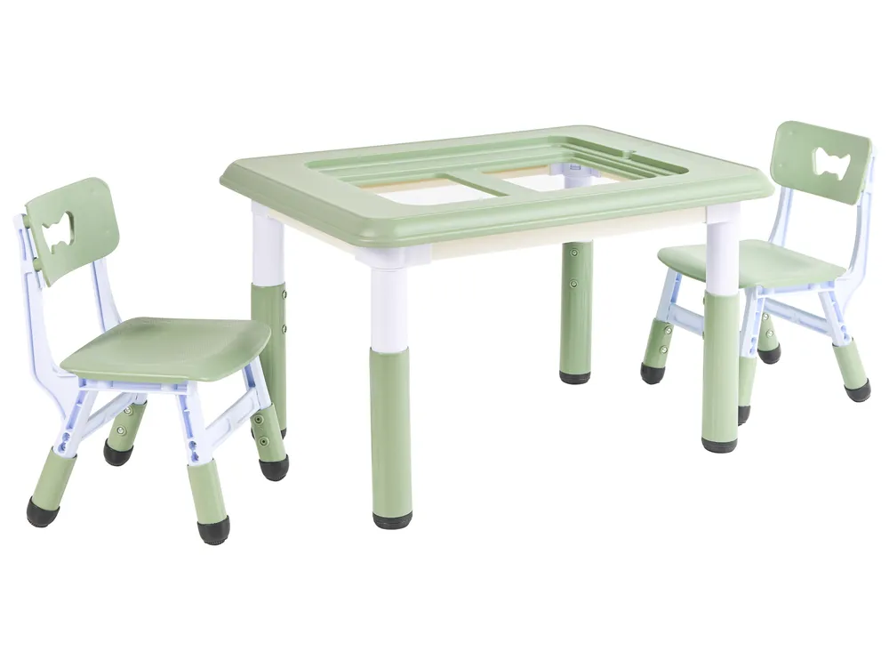 Mesa infantil com cadeiras BONDO Verde_1124388