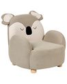 Poltrona per Bambini Koala HERVIK Tessuto Tortora
