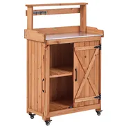 Ültetőasztal ALTOLIA 70 cm 119 cm Fenyőfa Barna_1032126