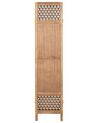 Wooden Folding 4 Panel Room Divider 170 x 163 cm Light Wood CERTOSA_874044