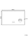 Seinäpeili LED-valo Bluetooth hopea 100 x 60 cm ONLAY_932278