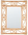 Rattan Wall Mirror 41 x 52 cm Light AMANU_894180