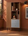 Shelving Unit RICHMOND 139 cm Dark Walnut