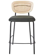 Set di 2 sedie alte MAYETTA Rattan Verde scuro_931890