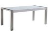 Luxusní bílý nerezový stůl 180x90 cm ARCTIC I_16062