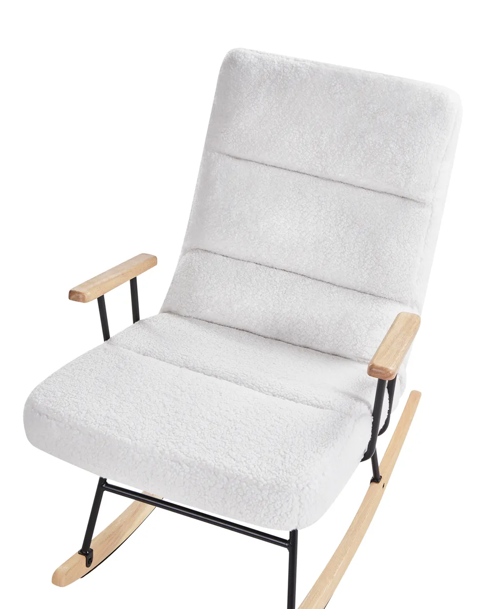 Rocking Chair ESKELIN Reclining Boucle Off-White_974754