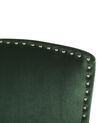Set of 2 Velvet Dining Chairs Green PISECO_781819