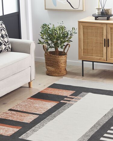 Rectangular Cotton Area Rug 160 x 230 cm Multicolour KAKINADA