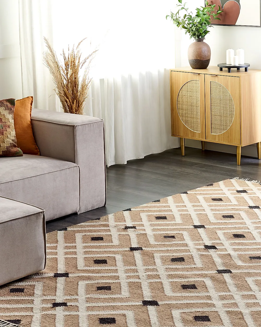 Alfombra ESENCIK Beige 200 x 300 cm Yute_1187889