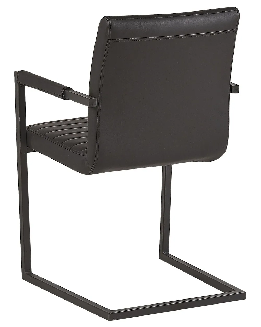 Set di 2 sedie da conferenza BUFORD Pelle sintetica Nero_790097