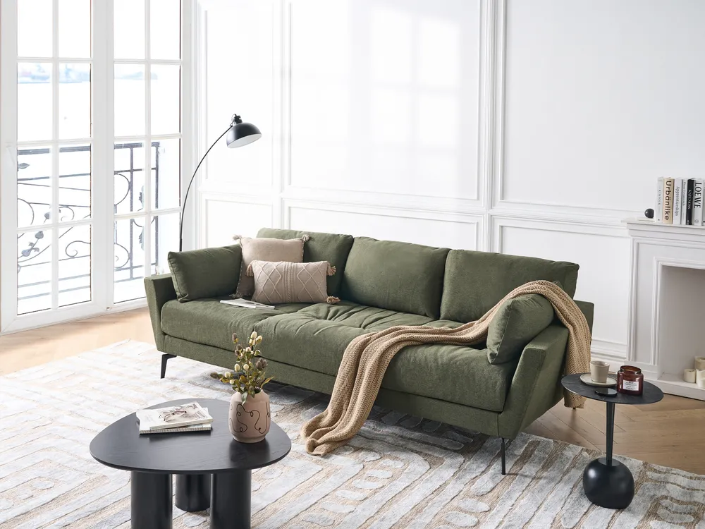 Sofa Seater NENOLA Fabric Dark Green