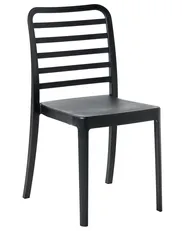 Set di 4 sedie alte SECEDA 2 in 1 Materiale sintetico Nero_988152