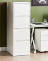 4 Drawer Metal Storage Cabinet White BARITE_929469