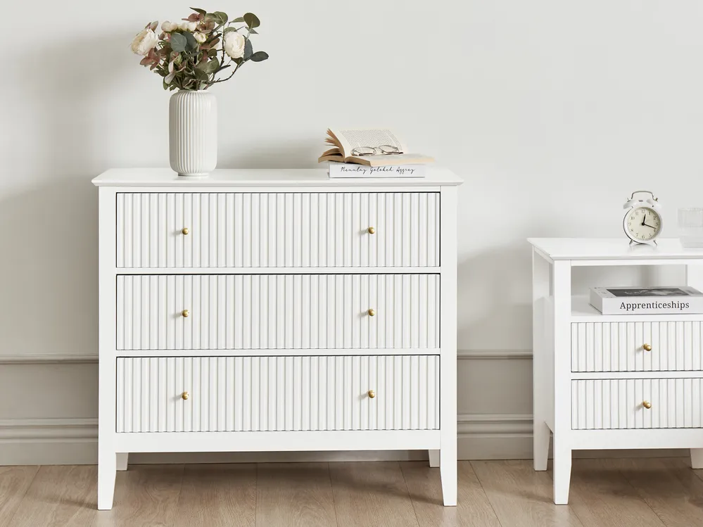 Komoda 3 szuflady ASSISI Biały_943003