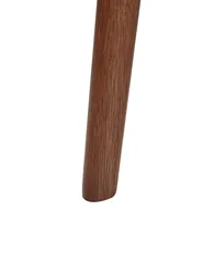 Set of 2 Dining Chairs BLANE Wood Dark Brown/ Beige_945411