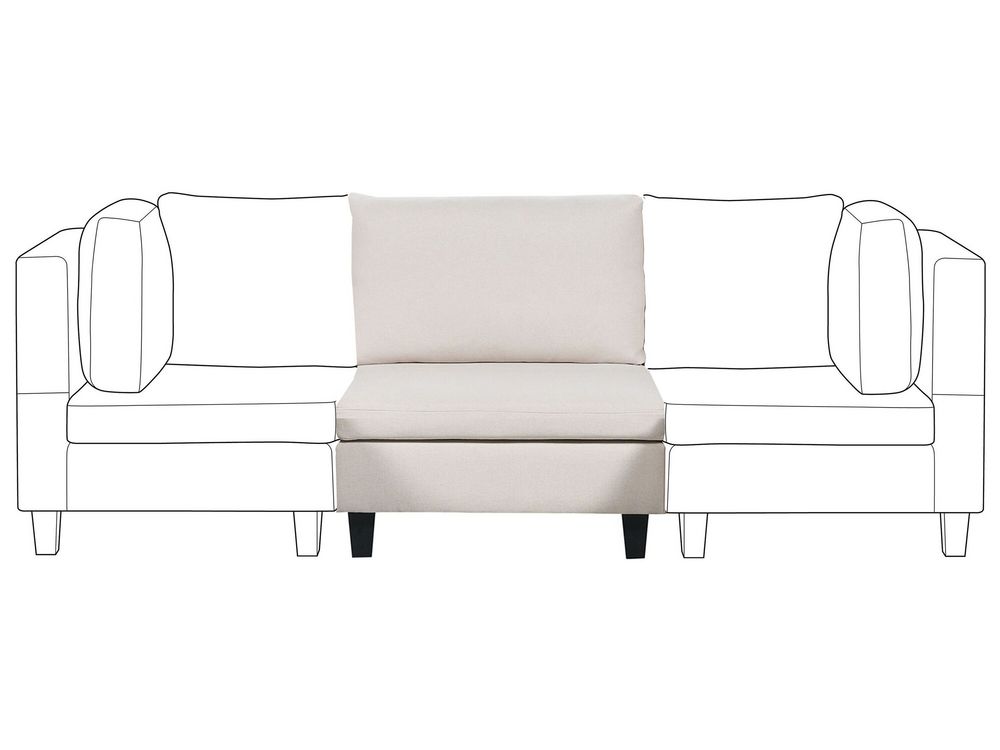 1-Seat Section UNSTAD Fabric Light Beige