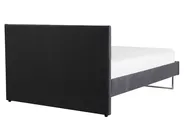 Bett mit Lattenrost Samtstoff BELLOU 160 x 200 cm Dunkelgrau_777636