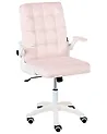 Chaise de bureau DANDY Velours Rose pastel