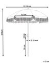 Trädgårdsparasoll 150 cm vit MONDELLO_848549