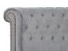 Sametová vodní postel 180 x 200 cm šedá CAVAILLON_847024