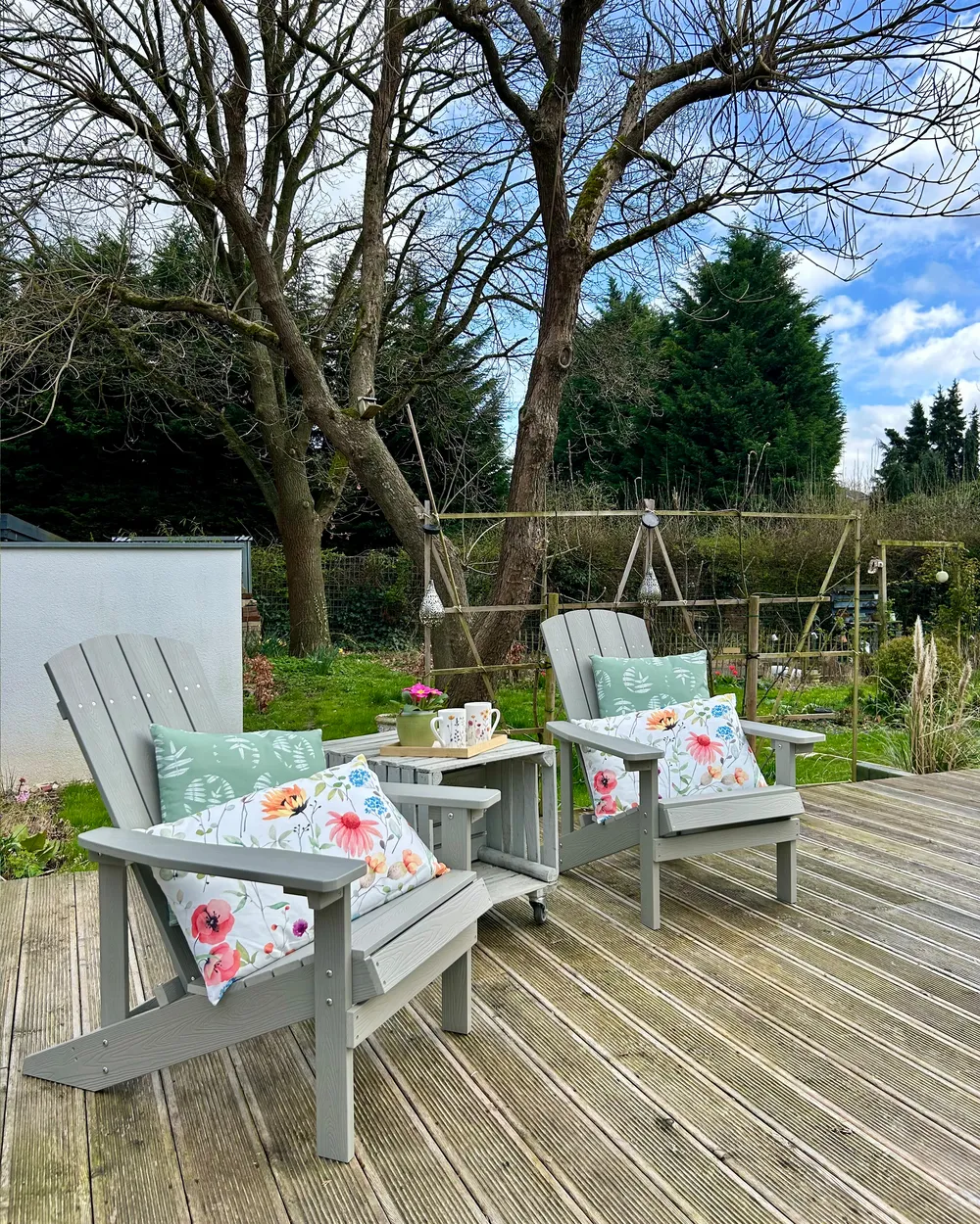 Garden Chair ADIRONDACK Light Grey