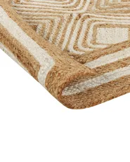 Tappeto MENGEN Beige 160 x 230 cm Iuta_885103