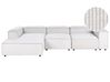 Modular Corner Sofa 4 Seater ARDAL Corduroy Off-White Right Hand