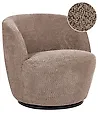 Swivel Armchair KUOLPA Chenille Taupe