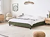 Bed without Headboard Boucle ROANNE 180 x 200 cm (EU Super King) Dark Green