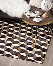 Tapis ALPKOY Marron 140 x 200 cm Cuir_1177885