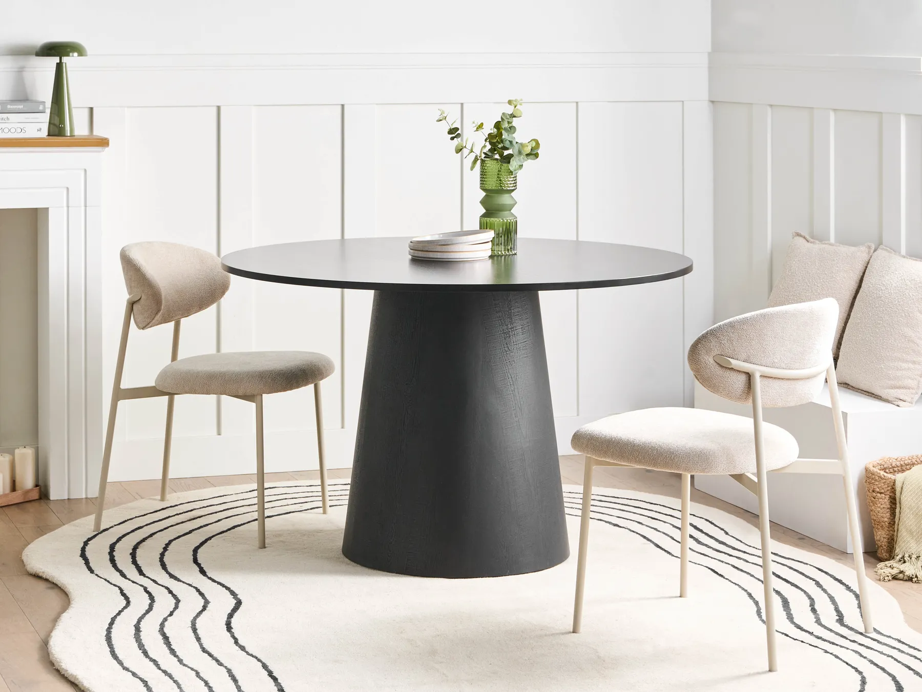 Dining Table OYEN Black 120 cm 120 cm_1008190