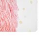 Obraz na płótnie lama 60 x 80 cm różowo-biały AFASSA_819667