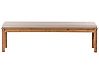 Panca da giardino con cuscino MONSANO 170 cm Legno d'eucalipto Beige