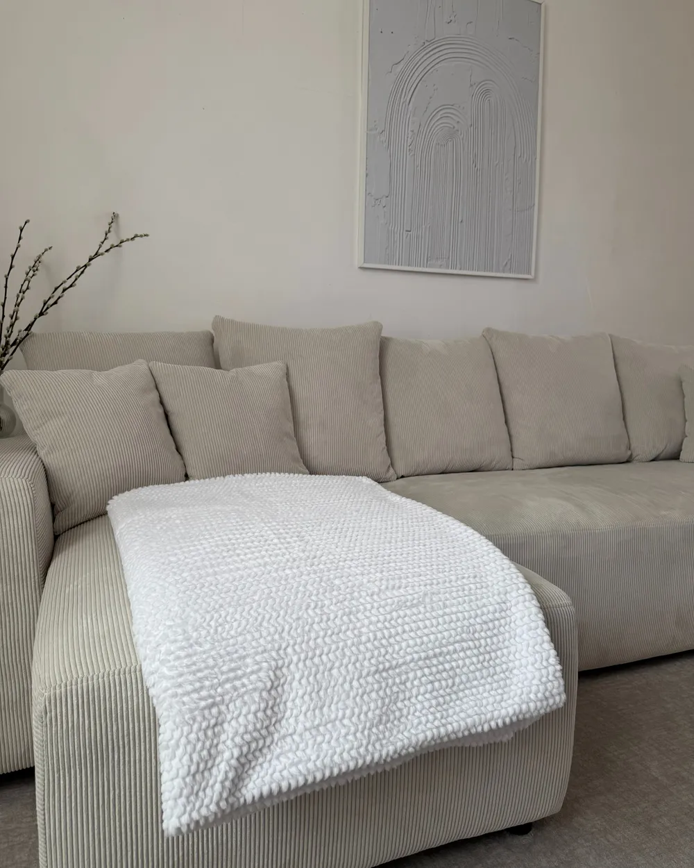 Koc BJAS 150 x 200 cm Biały_991701
