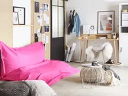 Bean Bag 600 L FUZZY 180 cm 230 cm Fuchsia Pink_1080528