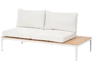 Garden Corner Sofa with Table 5 Seater POSITANO Off-White_998804