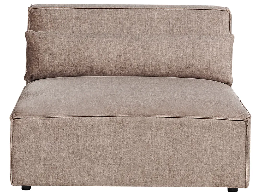 Modular Sofa 2 Seater HELLNAR Fabric Light Brown_912435